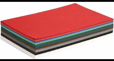 Kerst Karton, A4, vel 210x297 mm, 180 gr, diverse kleuren, 300 div vellen