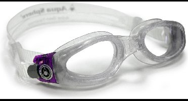 Aquasphere Kaiman Small - Zwembril - Volwassenen - Clear Lens - Transparant/Paars