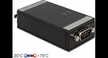 DeLOCK USB-A (m) naar 9-pins SUB-D met moeren (m) seriële RS232 adapter / FTDI chip / 5 kV Isolatie / ESD protectie