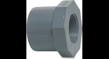 Mega Inlijmring PVC-U 32 mm x 3/4" lijm spie x binnendraad 10bar grijs