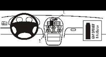 Brodit ProClip houder geschikt voor Mitsubishi Carisma 1996-1998 Center mount