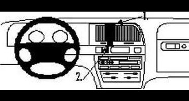 Brodit ProClip houder geschikt voor Citroën Xantia II 1998-2004 Center mount