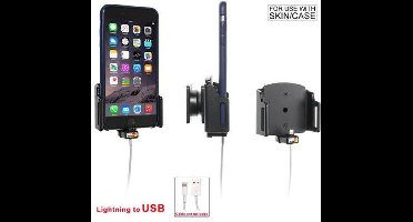 Brodit verstelbare houder met kabelbevestiging Apple iPhone 6/6s/7/8 Plus/X/XR/XS/XS Max/11 (75-89mm/2-10mm)