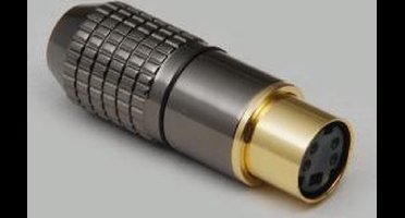 BKL Electronic 0204118 Miniatuur-DIN-connector Bus, recht Aantal polen: 8 Zwart 1 stuk(s)