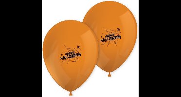 Procos Ballonnen Spooky Halloween 28 Cm Oranje 8 Stuks