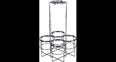 Cosy&Trendy Wijnfleshouder - Zwart - Voor 4 Flessen