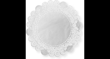 250 st. 250st. Ronde Taartranden - Wit,  ∅ 32 CM