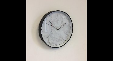 Wandklok MARMER zwart Modern DUTCH DESIGN