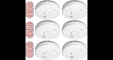 ELRO FS1805 Rookmelder met 5 Jaar Batterij en Magneet Montage - Voldoen aan Europese Norm EN14604 - 6 stuks