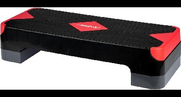 Avento Fitness Stepbank Klein - Zwart/Roze - ca. 66 x 25 x 15 cm - Verstelbaar