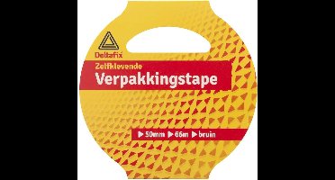 deltafix verpakkingstape bruin 50mm x 66m