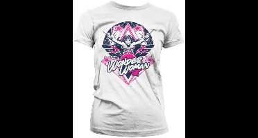 DC Comics Wonder Woman - Stars Dames T-shirt - L - Wit