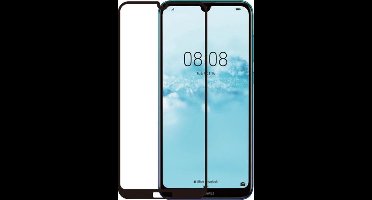 MH by Azuri screen protector Tempered Glass - zwart frame - Huawei Y6 (2019)