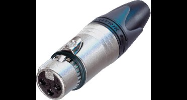 Neutrik NC3FXX-EMC XLR-connector Bus, recht Aantal polen: 3 Zilver 1 stuk(s)