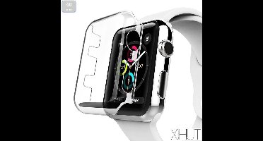Harde en transparante (PC) case/bumper/screenprotector - Apple Watch series 4/5 - 40mm - Transparant