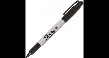 Sharpie fine Zwart, doos á 12 stuks.