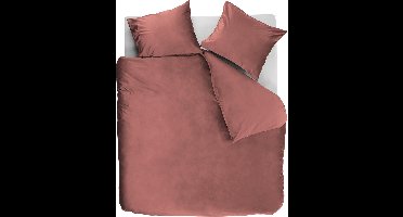 At Home by Beddinghouse Tender dekbedovertrek - Tweepersoons - 200x200/220 cm - Donker roze