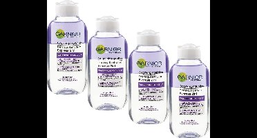 Garnier 2-in-1 Oogreinigingslotion - Make-up Remover - 4 x 125 ml Voordeelverpakking