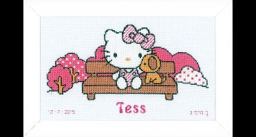 Telpakket kit Hello Kitty in het park - Vervaco - PN-0155878