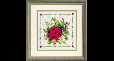 Lieveheersbeestje borduren (pakket)