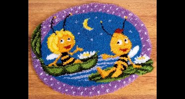 Knoopvormtapijt kit MDB Maya en Willy in de nacht - Vervaco - PN-0150265