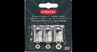 Reserve messen voor Derwent batterij puntenslijper - 3 stuks