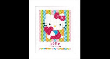 Telpakket kit Hello Kitty "Gestreept"  - Vervaco - PN-0153807