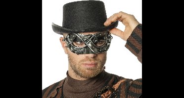 Masker Steampunk zilver