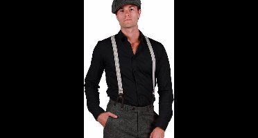 Bretels peaky blinders ecru- bruin