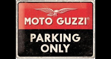 Moto Guzzi Parking Only Metalen Bord 30 x 40 cm