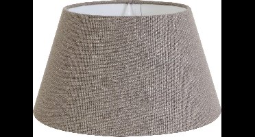 Light & Living Livigno Drum Lampenkap - Lever/Bruin - 35-25-19cm