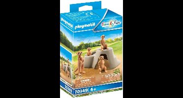 PLAYMOBIL Family Fun Kolonie stokstaartjes - 70349