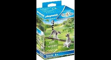 PLAYMOBIL Family Fun Koppel ringstaartmaki's - 70355