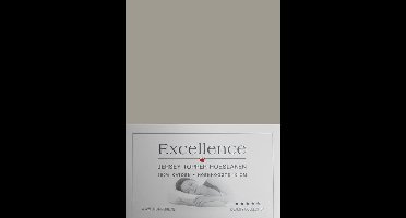 Excellence Jersey Topper Hoeslaken - Litsjumeaux XL - 200x200/210 cm - Taupe