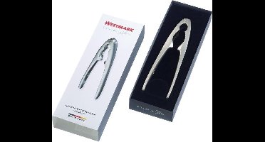 Westmark Notenkraker, Monopol Edition, zwaar materiaal, lengte: 18,1 cm, gegoten zink, satijnglans, Elegante, zilver, 16743380