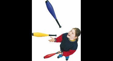 Jongleerkegels - set van 3 - Blauw/Geel/Rood