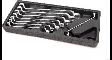 HBM 8-delige ringsleutelset inlay voor HBM gereedschapswagen