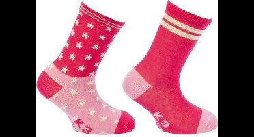 Sokken K3: 2-pack sterren (102051) maat 23/26