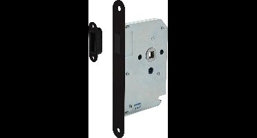 Intersteel Woningbouw magneet loopslot, voorplaat afgerond zwart