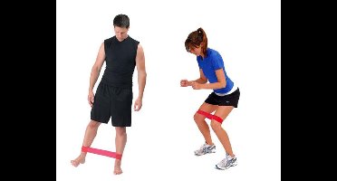 Yoga stretchband - rood - korting - S
