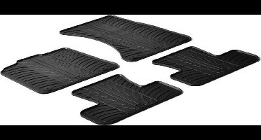 Gledring Rubbermatten passend voor Audi Q5 2008-2016 (T profiel 4-delig + montageclips)
