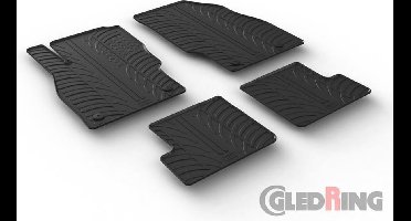 Gledring Rubbermatten passend voor Opel Adam 2013- (T Profil 4- delig + montageclips)