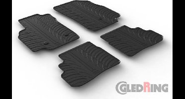 Gledring Rubbermatten passend voor Opel Karl 8/2015- (T profiel 4-delig + montageclips)