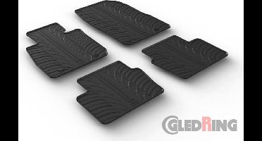 Gledring Rubbermatten passend voor Mazda CX-3 2015- (T profiel 4-delig + montageclips)