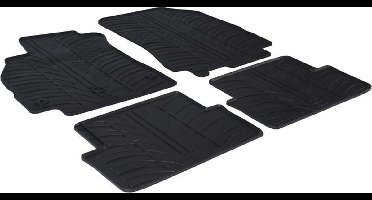 Gledring Rubbermatten passend voor Renault Fluence 2011- (T profiel 4-delig + montageclips)