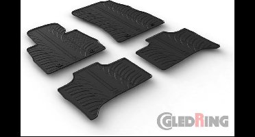 Gledring Rubbermatten passend voor BMW X5 E53 1999-2006 (T profiel 4-delig + montageclips)