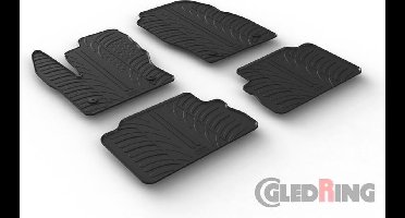 Gledring Rubbermatten passend voor Ford Kuga 2016- (T profiel 4-delig + montageclips)