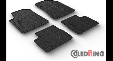Gledring Rubbermatten passend voor Alfa Romeo Giulietta 2014- (T profiel 4-delig + montageclips)