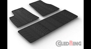 Gledring Rubbermatten passend voor Tesla Model S 2016- (T profiel 5-delig)