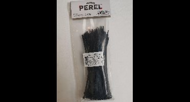 Perel Kabelbinders 250 x 4,8 mm - 100 stuks - Extra Sterk / Tierips / Tiewraps / zwart